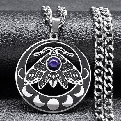 Lunar Moth of Transformation Necklace