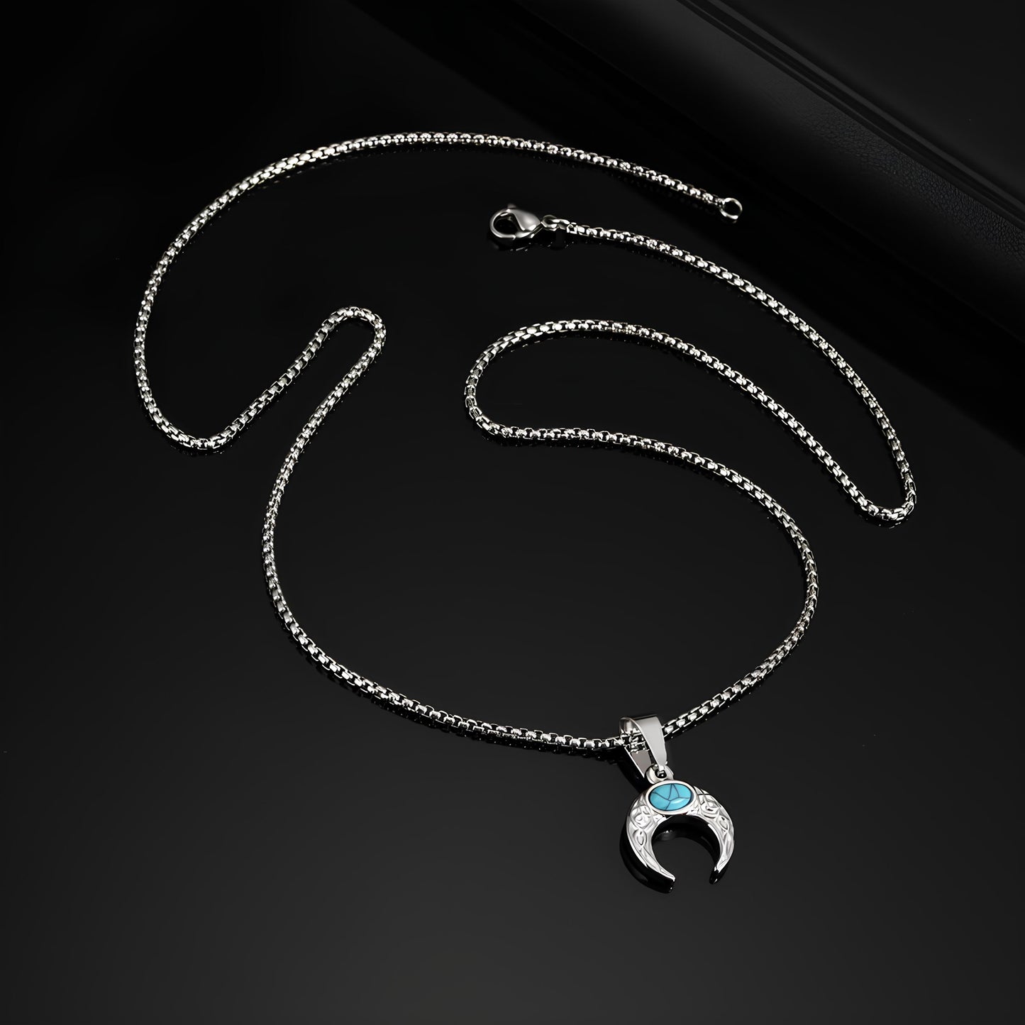Sacred Turquoise Lunar Necklace