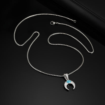 Sacred Turquoise Lunar Necklace
