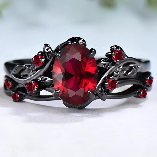 Scarlet Thorn Empress Ring