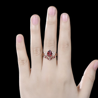Crimson Moonrise Witch’s Ring
