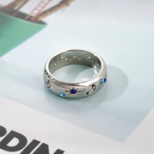 Moon & Stars Celestial Ring