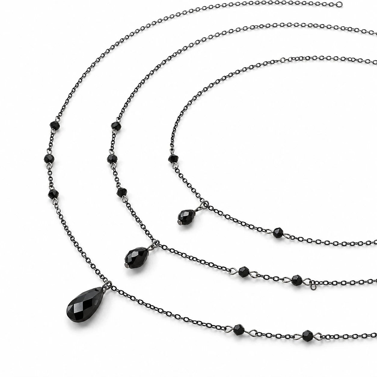 Obsidian Dusk Witch Necklace Set