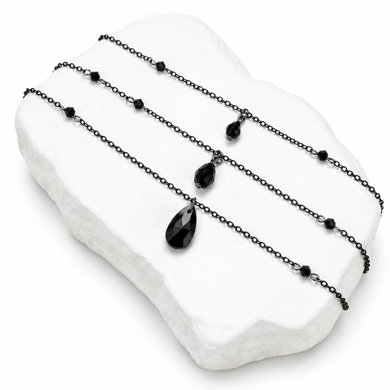 Obsidian Dusk Witch Necklace Set