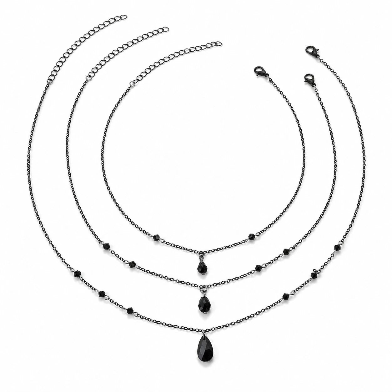 Obsidian Dusk Witch Necklace Set