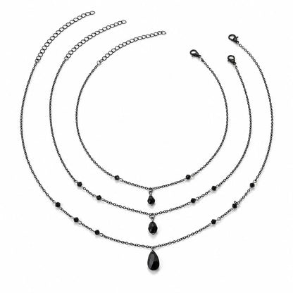 Obsidian Dusk Witch Necklace Set