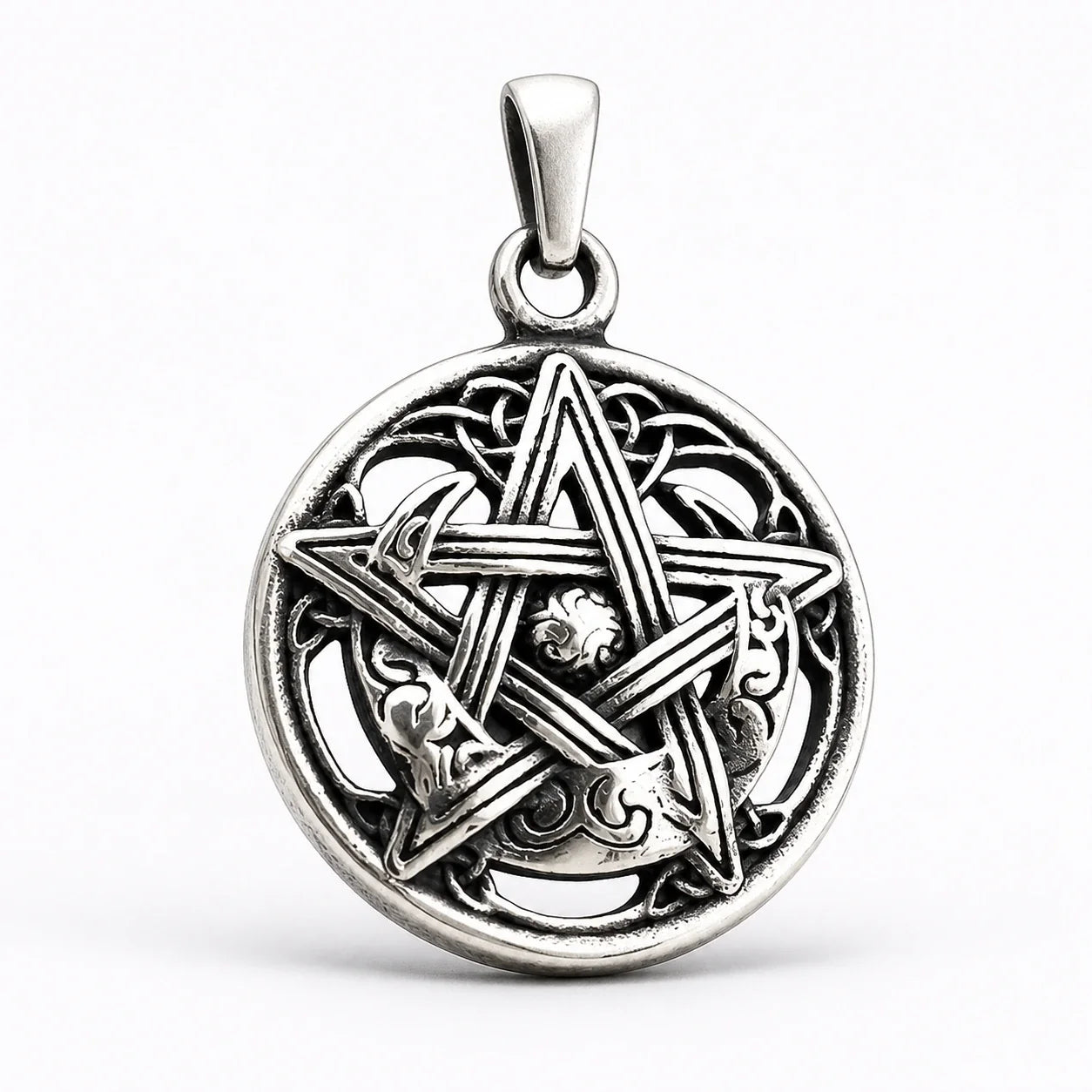 Pentacle Celtic Knot Pendant studio product photo