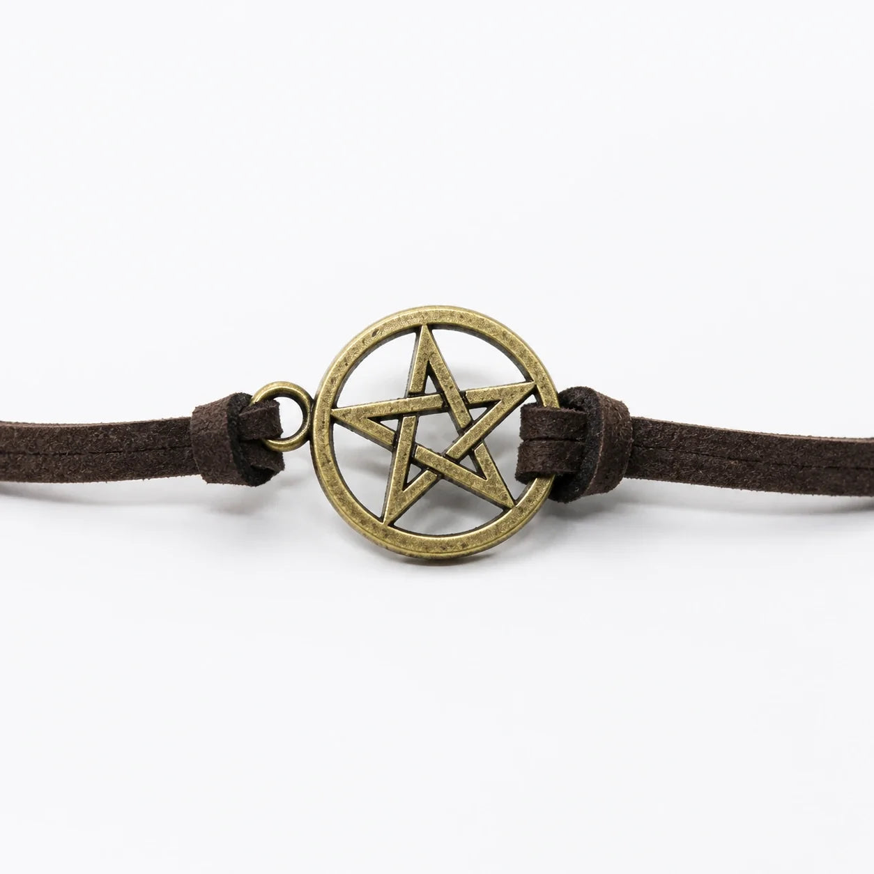 Pentacle Protection Bracelet antiqued bronze studio product image