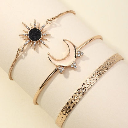 Mystical Celestial Trio Bracelet Set