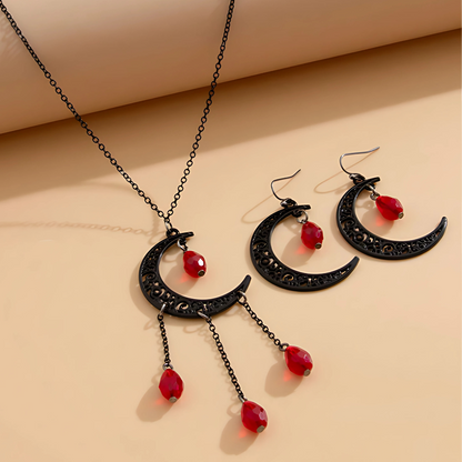 Sacred Gothic Blood Moon Crescent Set