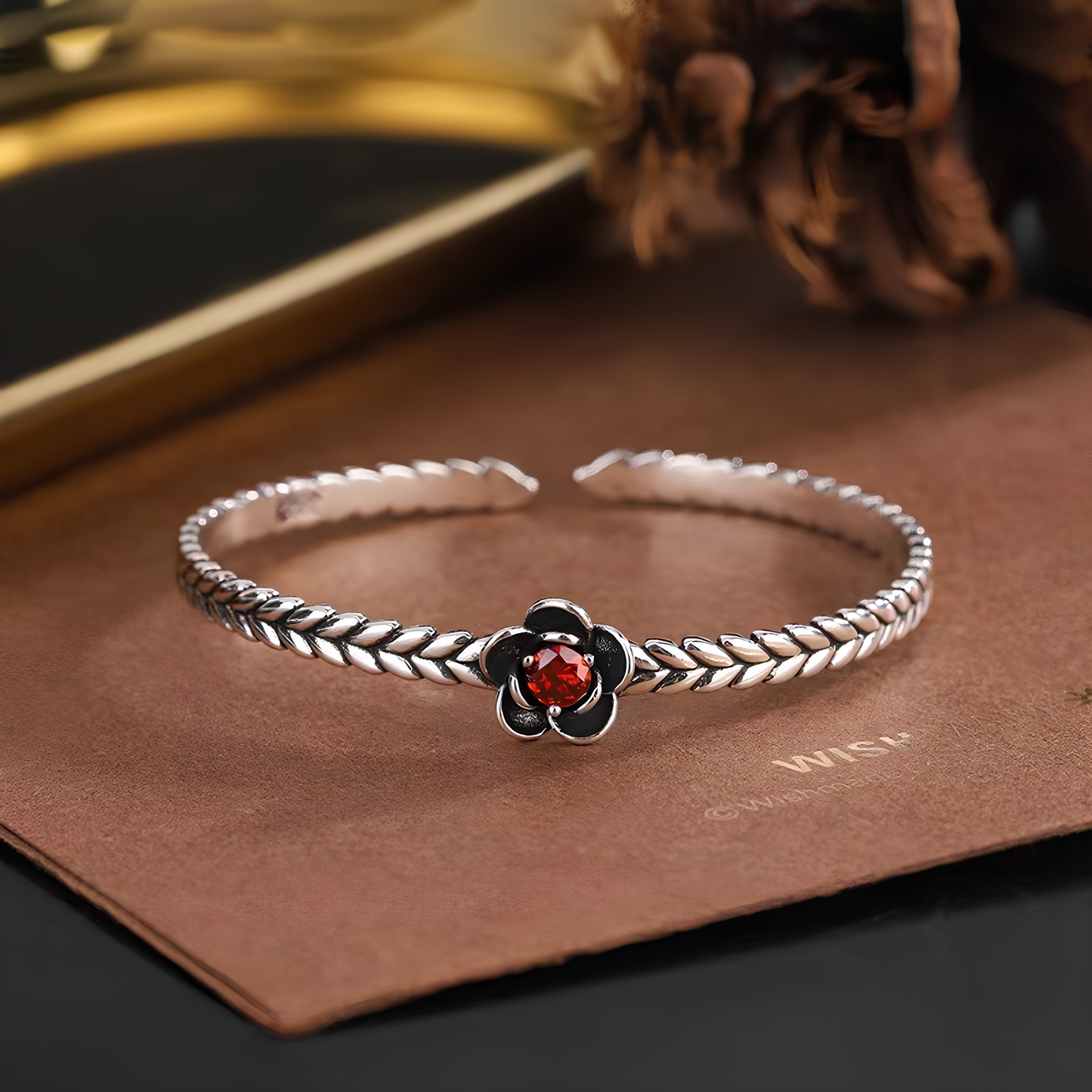 Blossomfire Woven Cuff