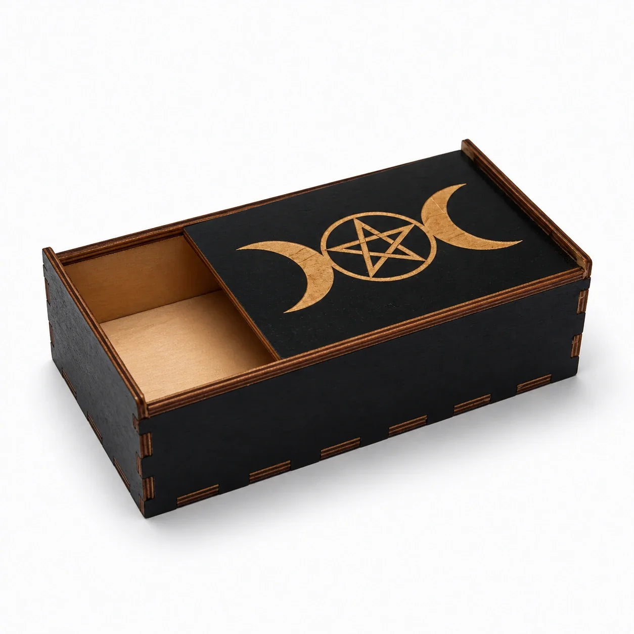 Triple Moon Ritual Storage Box studio product photo