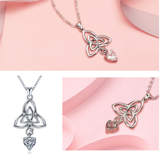 925 Silver Celtic Love Knot Necklace