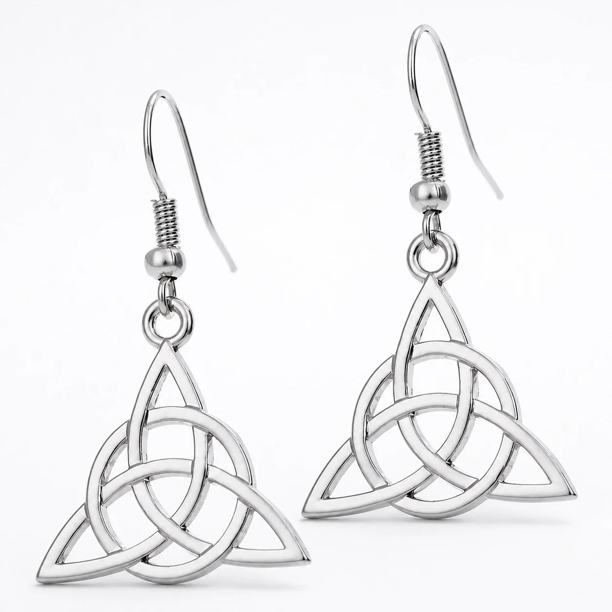 Triquetra Balance Earrings studio product photo