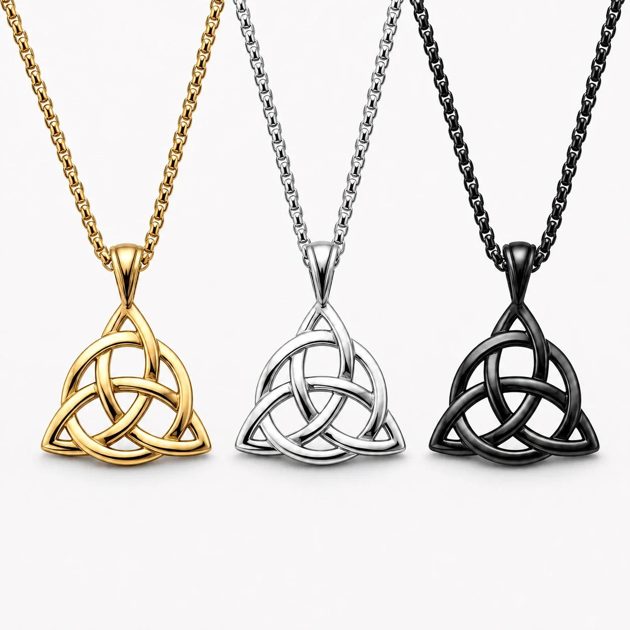 Triquetra Clarity Necklace studio product photo