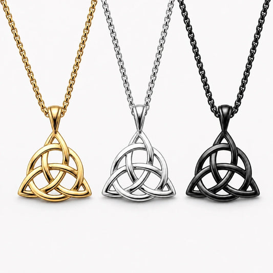 Triquetra Clarity Necklace studio product photo