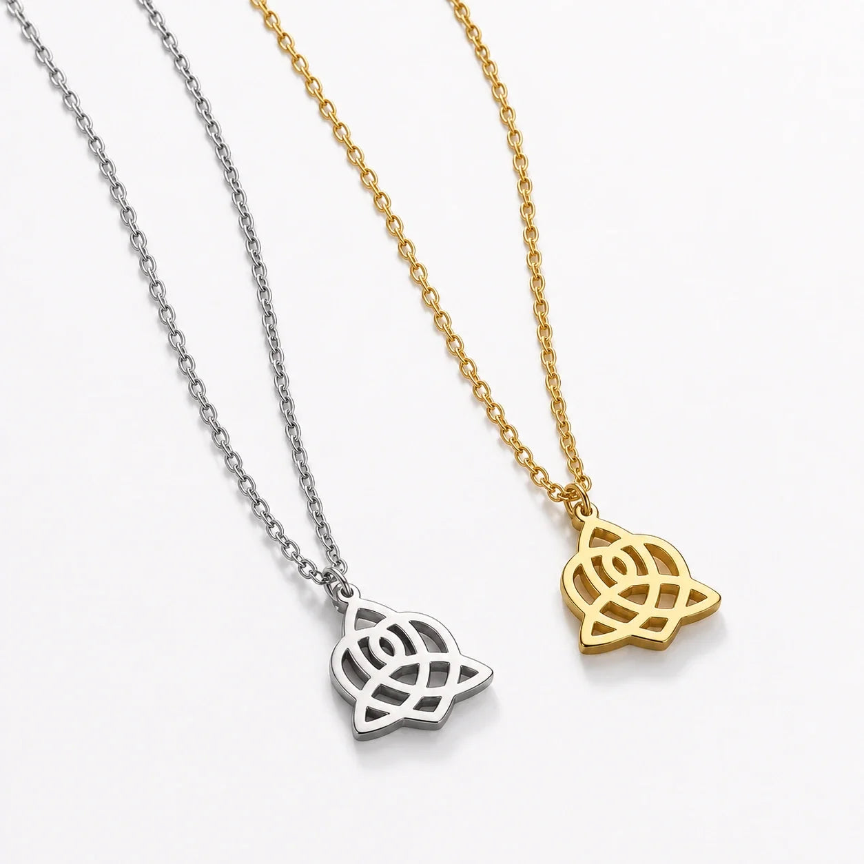Triquetra Heart Love Necklace studio product photo