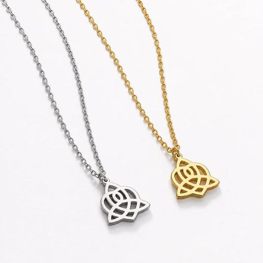 Triquetra Heart Love Necklace studio product photo