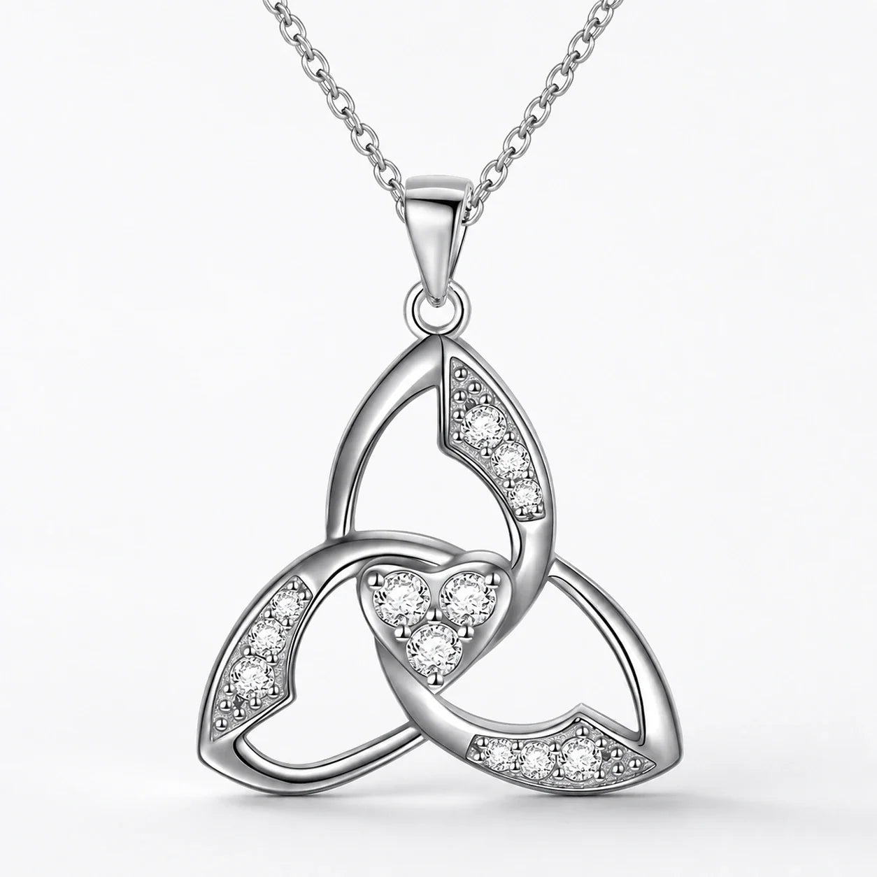 Triquetra Heart Protection Necklace studio product photo
