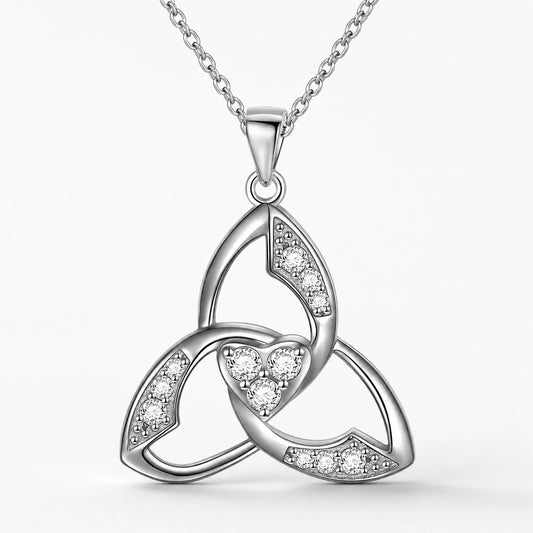 Triquetra Heart Protection Necklace studio product photo