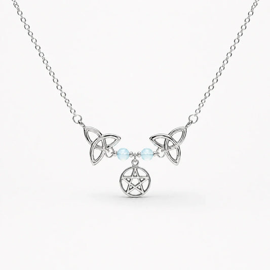 Triquetra Pentacle Harmony Necklace studio product photo