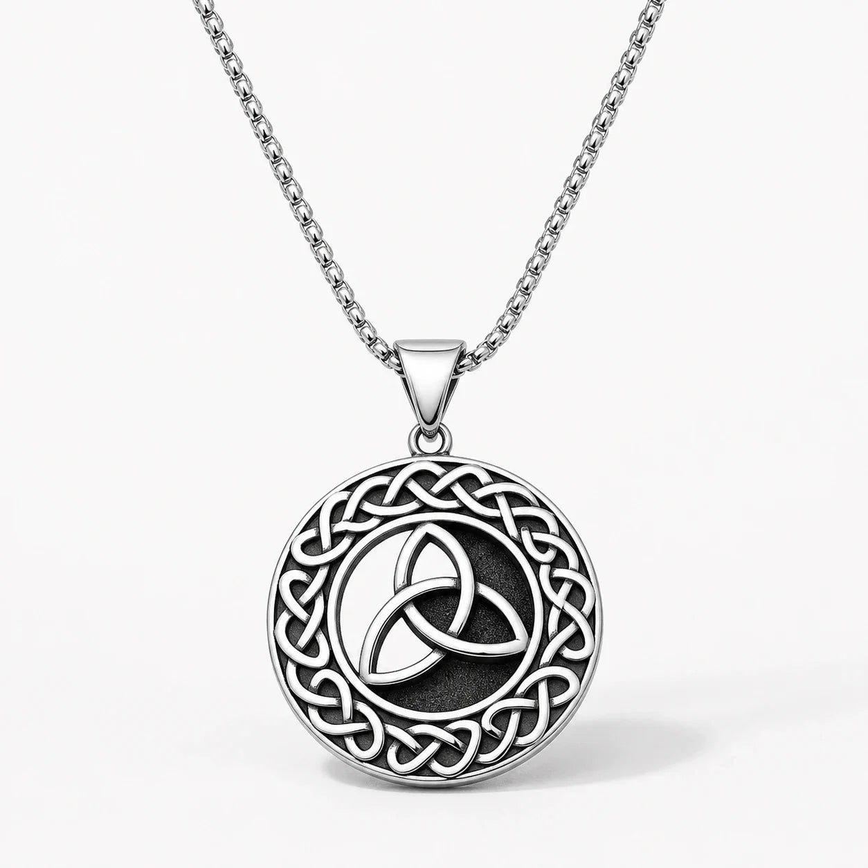 Triquetra Wisdom Necklace studio product photo