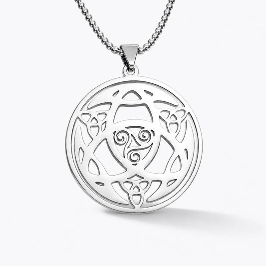 Triskelion Knot Necklace studio product photo