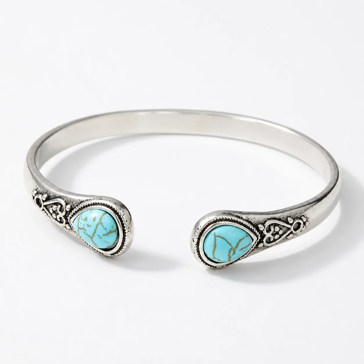 Turquoise Oracle Cuff studio product photo