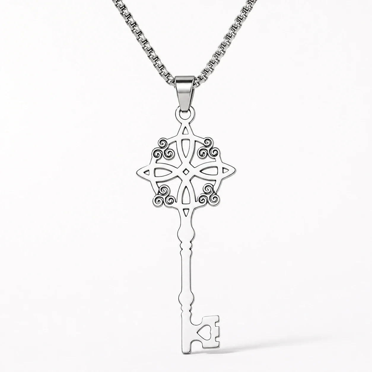 Witches Knot Key Necklace studio product photo