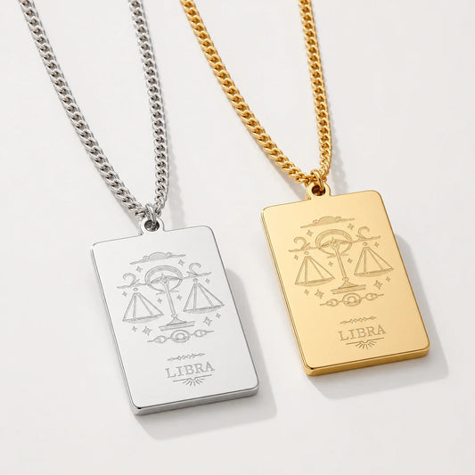Zodiac Sign Guidance Necklace studio product photo