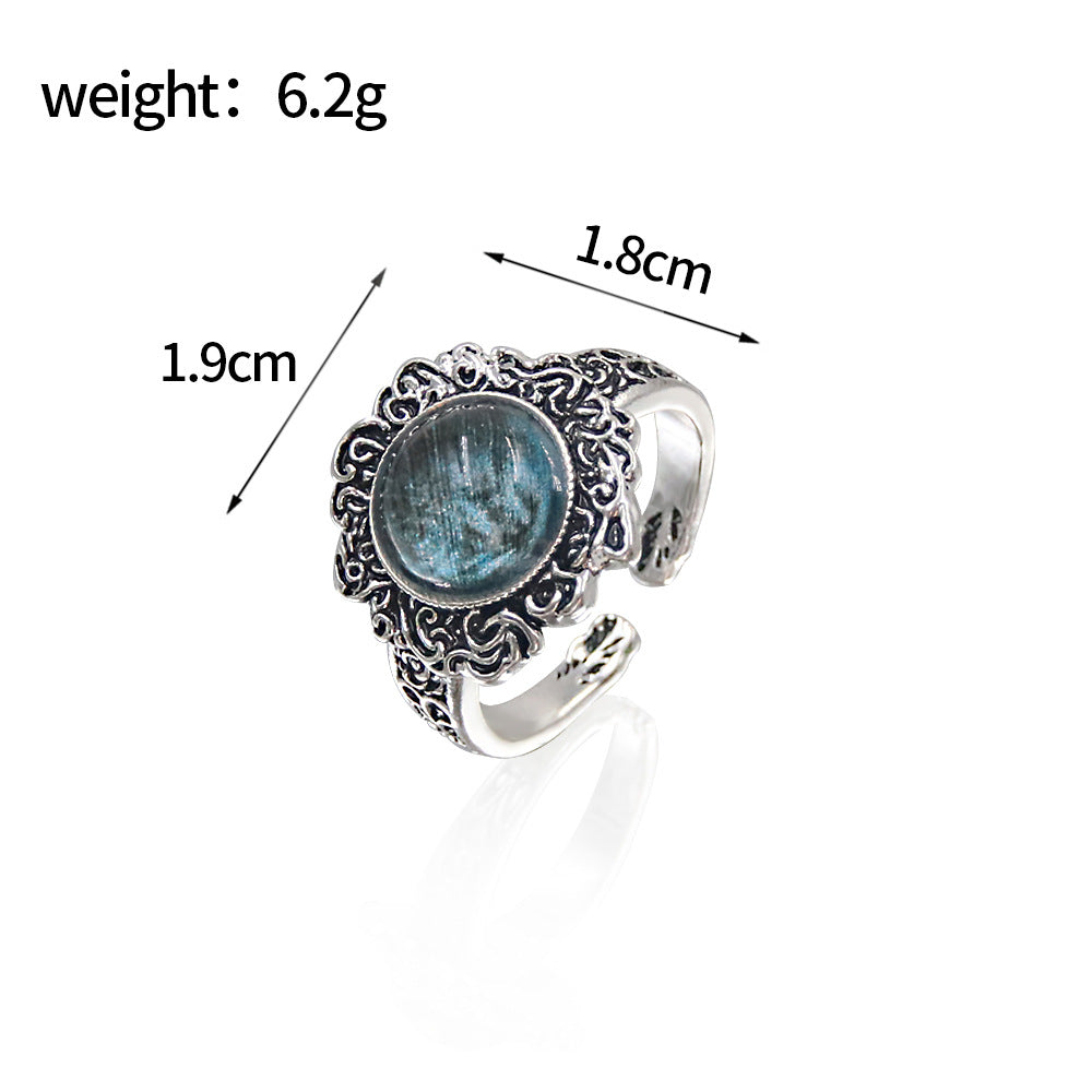 Twilight Labyrinth Crystal Ring