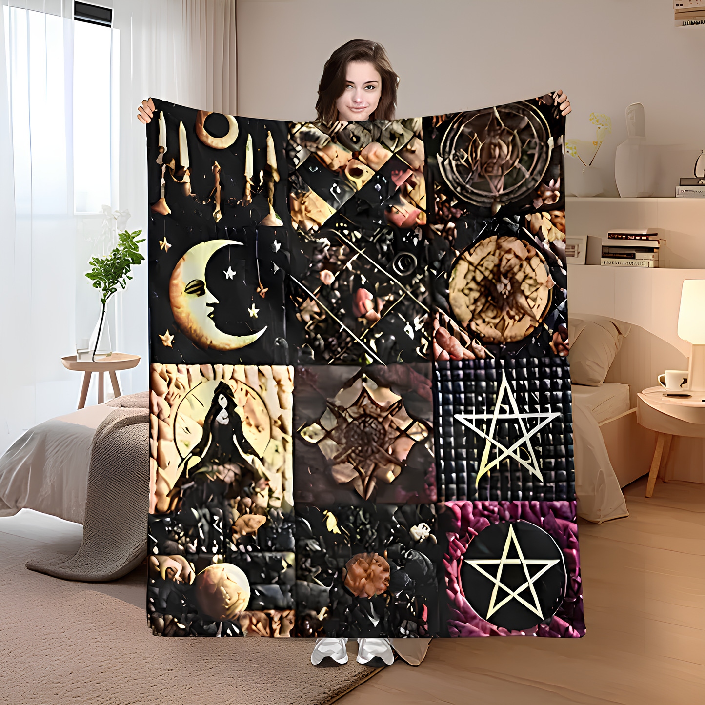 Midnight Magick Patchwork Blanket