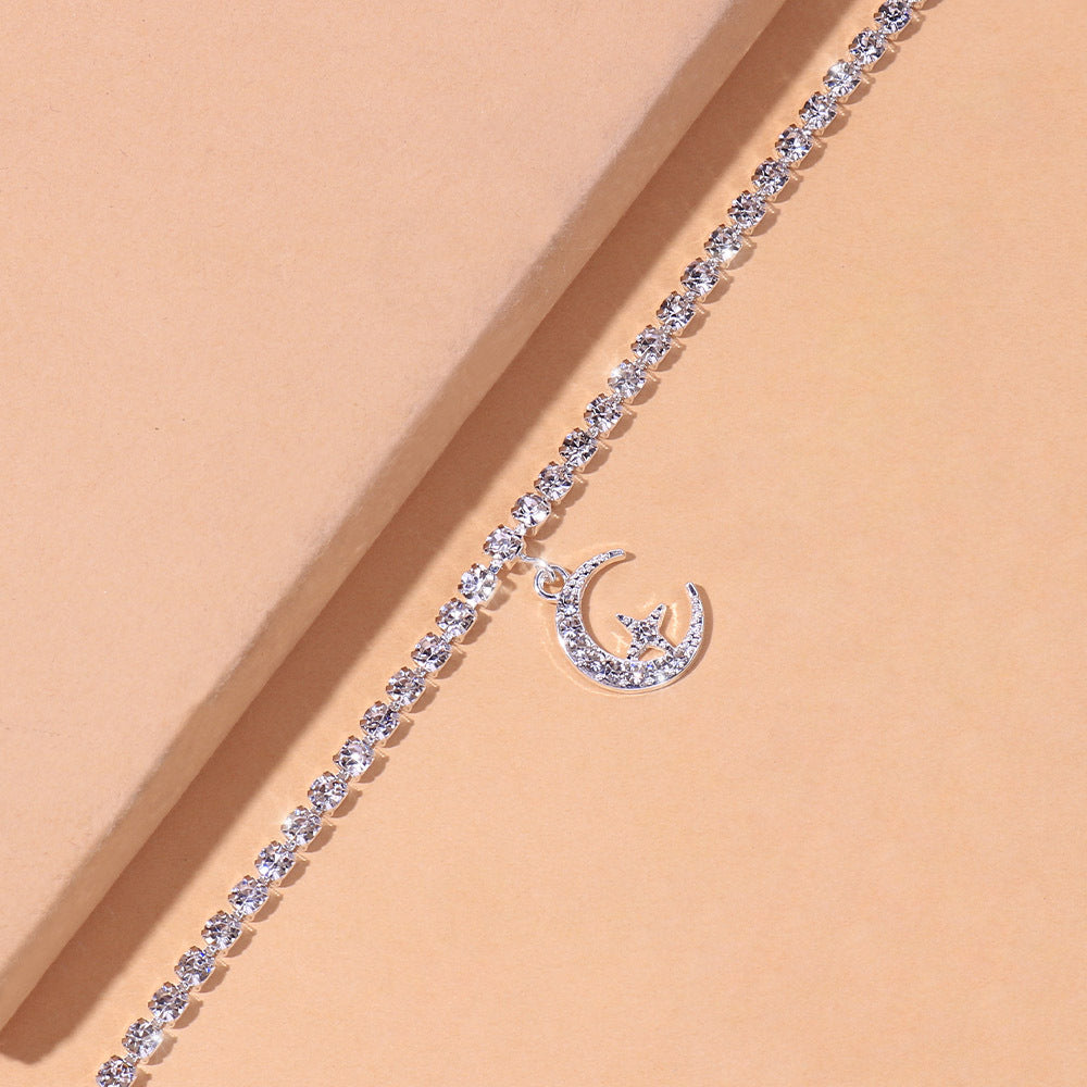 Crescent Moon Radiance Anklet