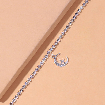 Crescent Moon Radiance Anklet