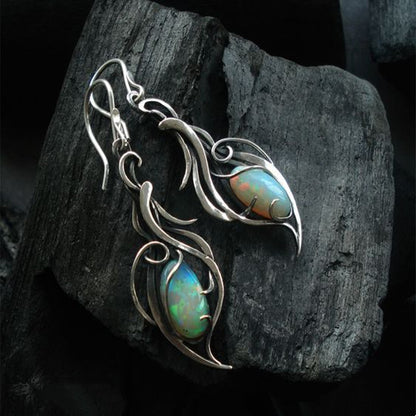 Ethereal Flame Opal Earrings