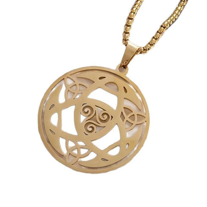 Sacred Triskelion Knot Necklace