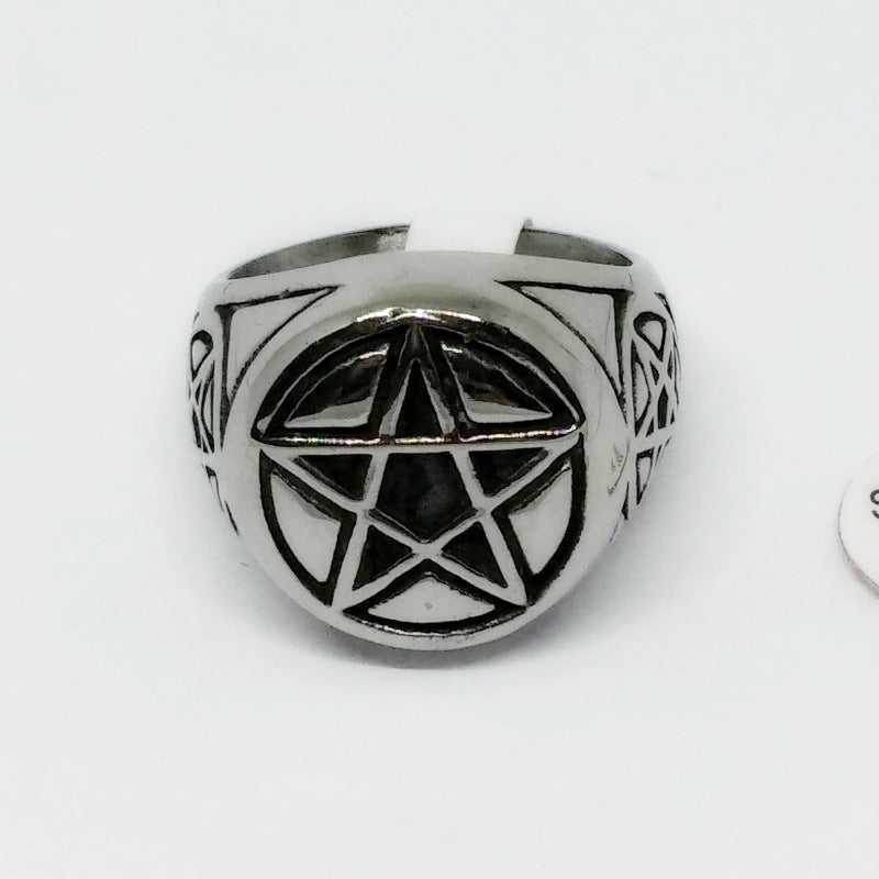 Triple Pentacle Guardian Ring