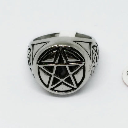 Triple Pentacle Guardian Ring