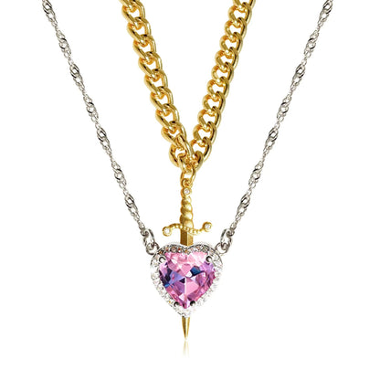 Sacred Bond of Blade & Love Necklace Set