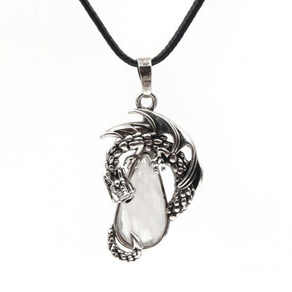 Wyrm Claw Drop Crystal Necklace