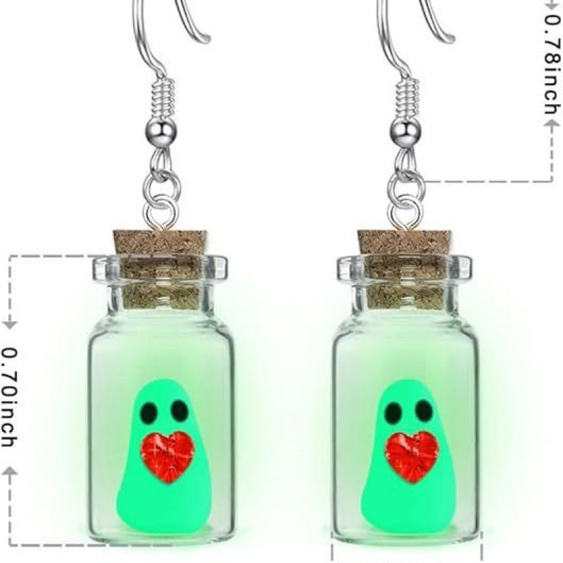 Luminous Ghost Halloween Earrings