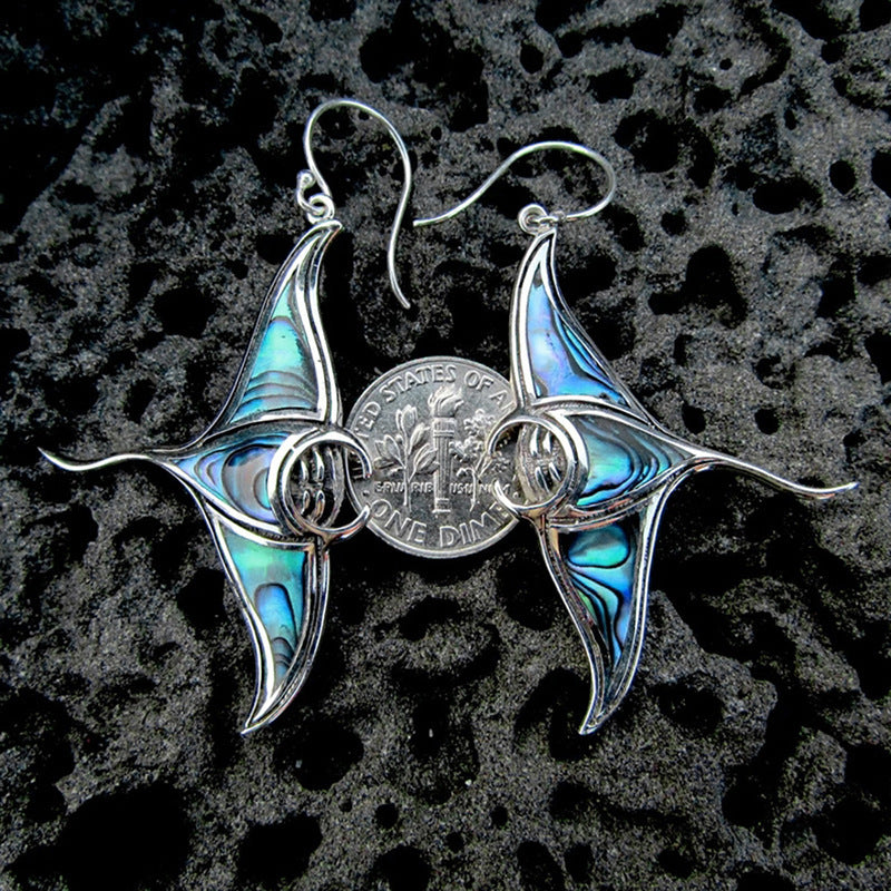 Moonlit Sea Manta Earrings