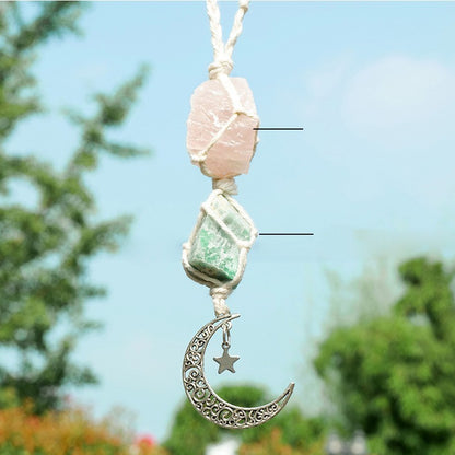 Celestial Crescent Hanging Charm