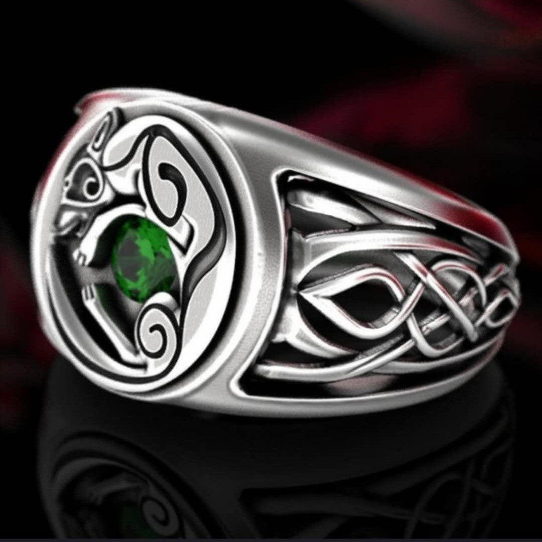 Celtic Guardian Fox Ring