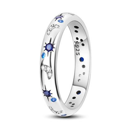 Moon & Stars Celestial Ring