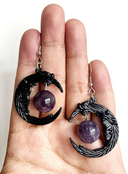 Amethyst Moonshadow Charm