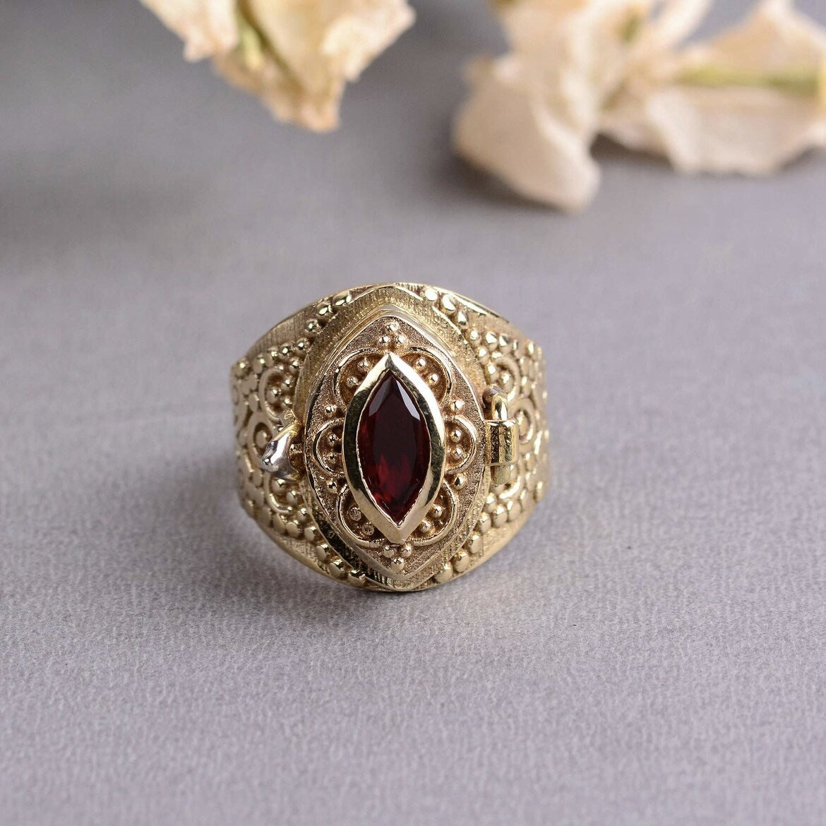 Witch’s Herb Locket Ring