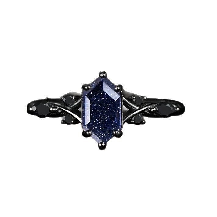 Cosmic Nightfall Crystal Ring