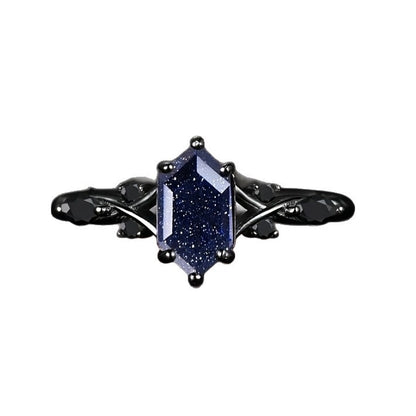 Cosmic Nightfall Crystal Ring
