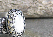 Goddess Halo Mother of Pearl Ring